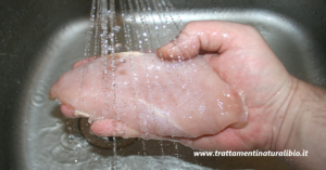 Lavare il pollo crudo è pericoloso per la salute: rischio contagio da Campylobacter