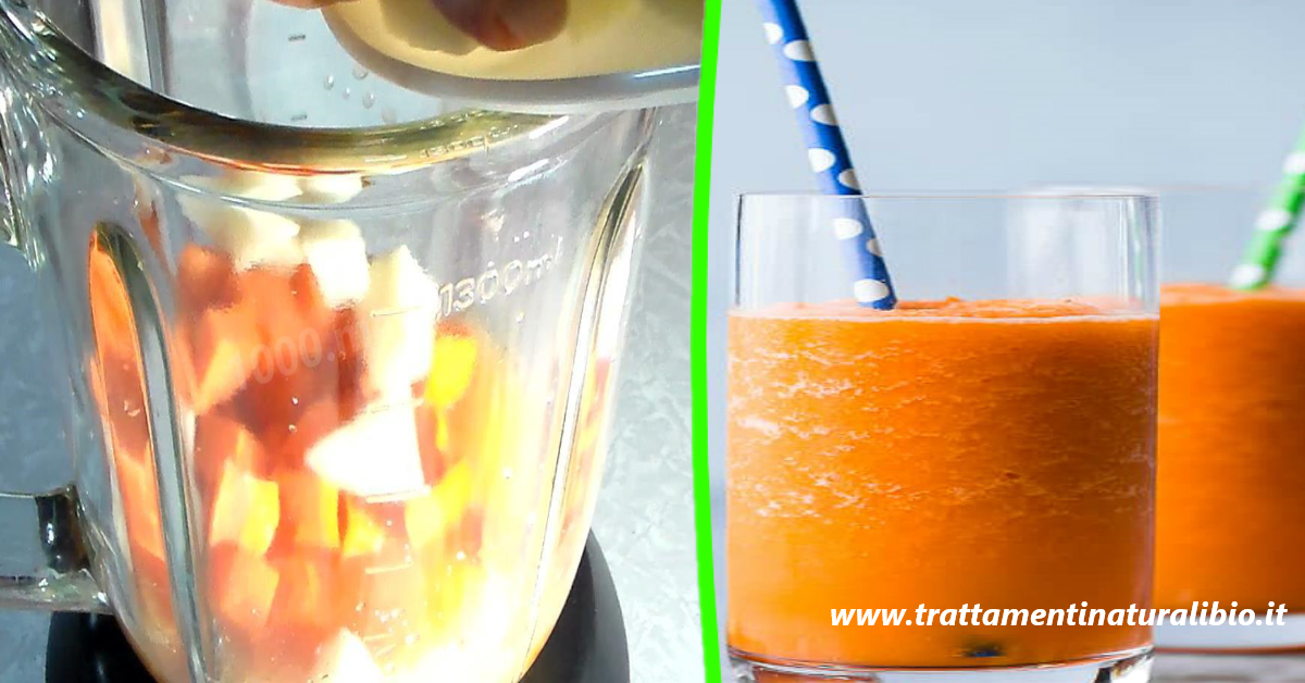 Frullato detox di arancia, sedano, mela e cannella per perdere 10 chili in 20 giorni Frullato detox di arancia, sedano, mela e cannella per perdere 10 chili in 20 giorni