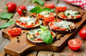 Pizzette di melanzane al forno