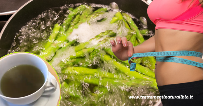 Acqua di cottura degli asparagi per depurarsi e sgonfiarsi in una settimana
